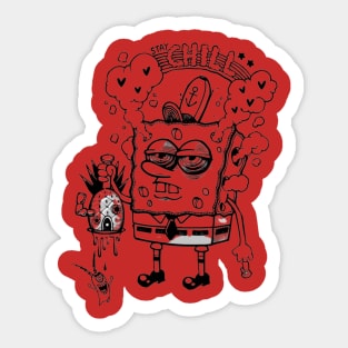 sponge bob chill mode Sticker